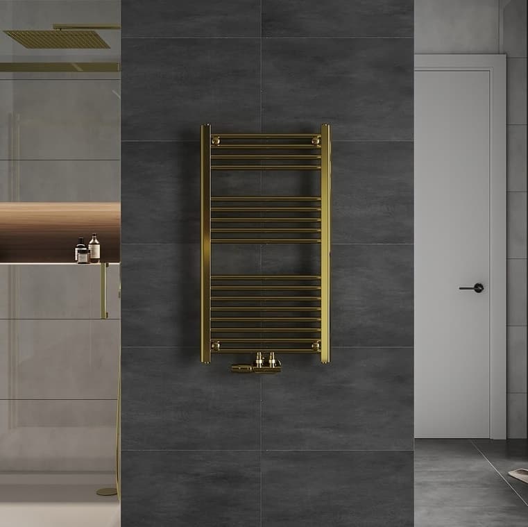 H140 x B50 cm - Handdoekradiator - Goud